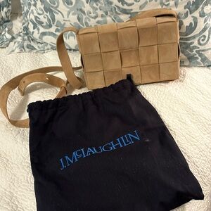 J McLaughlin Suede Crossbody Purse